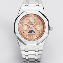 [오데마피게] 남성용 로얄오크 26574 퍼페츄얼 캘린더 문페이즈 41mm 로즈골드 다이얼 신형 5134 오토매틱 무브먼트 aud4207