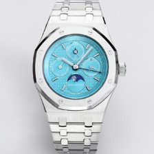 [오데마피게] 남성용 로얄오크 26574 퍼페츄얼 캘린더 문페이즈 41mm 티파니블루 다이얼 신형 5134 오토매틱 무브먼트 aud4209