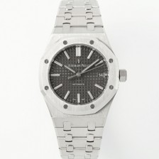 [오데마피게] 남성용 하이엔드 15450ST 로얄오크 37mm 오토매틱 Cal.3120무브먼트 그레이 와플 다이얼 aud6521