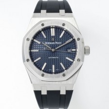 [오데마피게] 남성용 15400ST.OO.1220ST.03 로얄오크 41mm 오토매틱 Cal.3120무브먼트 블루 와플 다이얼 aud6533