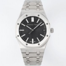 [오데마피게] 남성용 로얄오크 셀프와인딩 15510ST.OO.1320ST.07 41mm 오토매틱 Cal.4302 무브먼트 블랙 와플 다이얼 aud6544