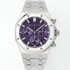 [오데마피게] 남성용 로얄오크 26240BC.OO.1320BC.01 크로노그래프 41mm 오토매틱 Cal.4401 타입 퍼플 와플 다이얼 aud6555