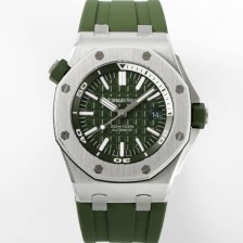 [오데마피게] 남성용 로얄오크 오프쇼어 15710ST.OO.A052CA.01 신형 다이버!! 42mm 오토매틱 무브먼트 카키 다이얼 aud6575