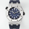 [오데마피게] 남성용 하이엔드 로얄오크 오프쇼어 다이버 15720ST.OO.A027CA.01 오토매틱 Cal.4308타입 42mm 블루 다이얼 aud6578