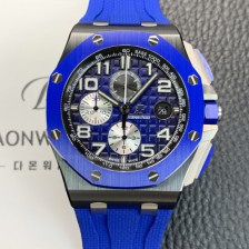 [오데마피게] 남성용 로얄오크 오프쇼어 26405CE.OO.A030CA.01 세라믹 베젤 크로노그래프 44mm 오토매틱 무브먼트 블루 다이얼 aud6584