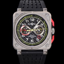 [벨앤로즈] 남성용 BR0394-RS18 다이버 티타늄 소재 오토매틱 42mm 러버줄 블랙 다이얼 bel4100