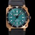 [벨앤로즈] 남성용 BR03-92 다이버 브론즈 소재 오토매틱 9015 타입 42mm 우레탄줄 그린 다이얼 bel4102