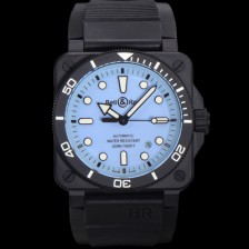 [벨엔로즈] 남성용 인스트루먼트03 BR03A-D-LM-CESRB 오토매틱 2892타입 42mm 세라믹 우레탄줄 블루 다이얼 bel4108