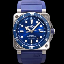 [벨엔로즈] 남성용 인스트루먼트03 BR03A-D-BLU-STSRB 오토매틱 9015타입 42mm 우레탄줄 블루 다이얼 bel4115