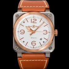 [벨엔로즈] 남성용 인스트루먼트03 BR03A-WH-STPGSC 오토매틱 9015타입 42mm 우레탄줄 화이트 다이얼 bel4119