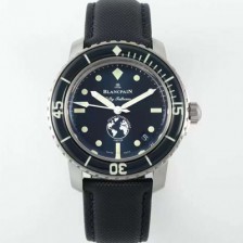 [블랑팡] 남성용 피프티 패덤스 오션 커미트먼트 5008-11B40-52A 40mm 오토매틱 Cal.1151타입 블루 다이얼 bla4213