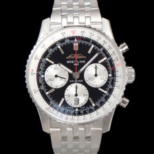 [브라이틀링] 남성용 네비타이머 AB0138211B1A1 크로노그래프 ETA7750-2 타입 오토매틱 43mm 메탈줄 블랙 다이얼 bre6007