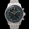 [브라이틀링] 남성용 네비타이머 AB0137241L1A1 크로노그래프 ETA7750-2 타입 오토매틱 43mm 메탈줄 아이스 그린 다이얼 bre6010