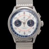 [브라이틀링] 남성용 프리미에르 AB0018A71G1P1 크로노그래프 7750 타입 오토매틱 42mm 메쉬밴드 화이트 다이얼 bre6011