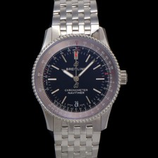 [브라이틀링] 남성용 네비타이머 A17325241B1A1 크로노그래프 오토매틱 2824타입 38mm 메탈줄 블랙 다이얼 bre6026