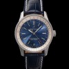 [브라이틀링] 남성용 네비타이머 A17325211C1P1 크로노그래프 오토매틱 2824타입 38mm 가죽줄 블루 다이얼 bre6028