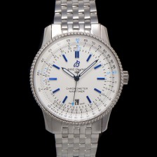 [브라이틀링] 남성용 네비타이머 A173263A1G1P1 크로노그래프 오토매틱 2824 타입 41mm 메탈줄 화이트 다이얼 bre6030