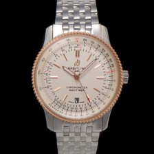 [브라이틀링] 남성용 네비타이머 U17326211G1A1 크로노그래프 오토매틱 2824 타입 41mm 메탈줄 화이트 다이얼 bre6034