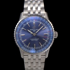 [브라이틀링] 남성용 네비타이머 A17329161C1A1 크로노그래프 오토매틱 2824 타입 41mm 메탈줄 블루 다이얼 bre6036