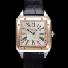 [까르띠에] 남성용 산토스 W2SA0011 쿼츠 46.6mm L 사이즈 18K 로즈골드 화이트 다이얼 car69321