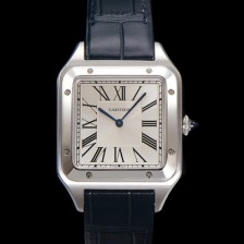 [까르띠에] 남성용 산토스 WGSA0021 쿼츠 46.6mm L 사이즈 쿼츠 화이트 다이얼 car69323