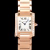 [까르띠에] 여성용 탱크 WJTA0022 "프랑세즈 워치!!" 다이아몬드 S모델,로즈골드 스틸 실버 마감 그레인 다이얼 스위스 쿼츠 무브먼트 car69340