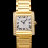 [까르띠에] 남성용 탱크 WJTA0040 "프랑세즈 워치!!" 다이아몬드 미디엄 모델 옐로우골드 쿼츠 무브먼트 화이트 다이얼 car69362