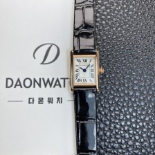 [까르띠에] 여성용 탱크 루이스 미니 WGTA0212 18K 로즈골드 24mm 가죽줄 쿼츠 무브먼트 화이트 다이얼 car69375