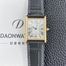 [까르띠에] 남성용 2025신상! 탱크 루이스 18K 로즈골드 38.1mm 악어가죽 오토매틱 무브먼트 화이트 다이얼 car69379