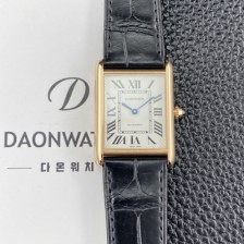 [까르띠에] 남성용 2025신상! 탱크 루이스 18K 로즈골드 38.1mm 악어가죽 오토매틱 무브먼트 화이트 다이얼 car69380