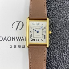 [까르띠에] 남성용 2025신상! 탱크 루이스 18K 옐우골드 38.1mm 오토매틱 무브먼트 화이트 다이얼 car69383