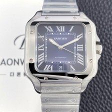 [까르띠에] 남성용 산토스 드 까르띠에 워치 WSSA0071 라지 39.8mm 오토매틱 9015 무브먼트 블루 다이얼 car69389