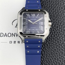 [까르띠에] 남성용 산토스 드 까르띠에 워치 WSSA0071 라지 39.8mm 오토매틱 9015 무브먼트 블루 다이얼 car69398