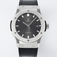 [휴블렛] 남성용 클래식 퓨전 542.NX.7071.LR 42mm 오토매틱 2892 타입 가죽/러버 믹스 그레이 다이얼 hub2137