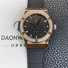 [휴블렛] 남성용 클래식 퓨전 542.OX.1181.LR.1104 18K 로즈골드 42mm 오토매틱 2892타입 블랙 다이얼 hub2148