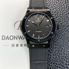 [휴블렛] 남성용 클래식 퓨전 511.CM.1171.RX 블랙 PVD코팅 매직 42mm 오토매틱 2892타입 블랙 다이얼 hub2150