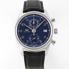 [아이더블유씨] 남성용 포루투기즈 IW390302 크로노그래프 42mm 오토매틱 무브먼트 블루 다이얼 iwc4099