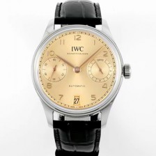 [아이더블유씨] 남성용 포루투기즈 IW501705 세븐데이즈 42mm 오토매틱 무브먼트 골드 다이얼 iwc4102
