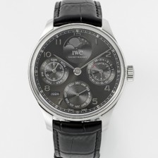 [아이더블유씨] 남성용 포루투기즈 IW503301 퍼페추얼 캘린더 싱글 문 44mm 오토매틱 무브먼트 그레이 다이얼 iwc4106