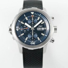 [아이더블유씨] 남성용 아쿠아타이머 IW376805 크로노그래프 “엑스페디션 자크 이브 쿠스토” 에디션 44mm 오토매틱 무브먼트 블루 다이얼 iwc4112