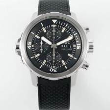 [아이더블유씨] 남성용 아쿠아타이머 IW376803 크로노그래프 베스트 에디션 44mm 오토매틱 무브먼트 블랙 다이얼 iwc4113