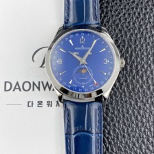 [예거르쿨트르]남성용 마스터 캘린더 문페이즈 39mm 오토매틱 cal.866타입 블루 다이얼 jag0432