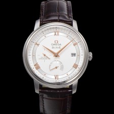 [오메가] 남성용 드빌 424.13.40.21.02.001 프레스티지 코-액시얼 39.5mm 오토매틱 Cal.2627 타입 빈티지 실버 다이얼 omg0164