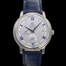 [오메가] 남성용 드빌 424.13.40.21.02.003 프레스티지 코-액시얼 39.5mm 오토매틱 Cal.2627 타입 빈티지 실버 다이얼 omg0165