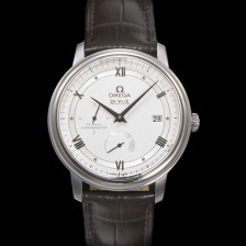 [오메가] 남성용 드빌 424.13.40.21.02.004 프레스티지 코-액시얼 39.5mm 오토매틱 Cal.2627 타입 빈티지 실버 실크 다이얼 omg0166