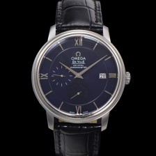 [오메가] 남성용 드빌 424.13.40.21.03.001 프레스티지 코-액시얼 39.5mm 오토매틱 Cal.2627 타입 블루 다이얼 omg0168