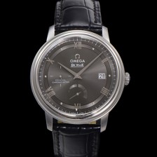 [오메가] 남성용 드빌 424.13.40.21.06.001 프레스티지 코-액시얼 39.5mm 오토매틱 Cal.2627 타입 빈티지 그레이 다이얼 omg0171