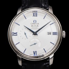 [오메가] 남성용 드빌 424.53.40.21.04.001 프레스티지 코-액시얼 39.5mm 오토매틱 Cal.2627 타입 화이트 다이얼 omg0173