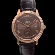 [오메가] 남성용 드빌 424.23.40.21.13.001 프레스티지 코-액시얼 39.5mm  18K 로즈골드 오토매틱 Cal.2627 타입 빈티지 브라운 다이얼 omg0174
