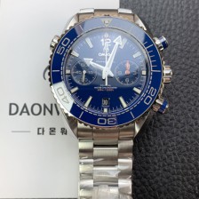 [오메가] 남성용 씨마스터 신제품 215.30.46.51.03.001 플래닛 오션 600m 코액시얼 마스터 크로노미터 45.5mm 크로노그래프 오토매틱 Cal.9900 타입 블루 다이얼 omg0202